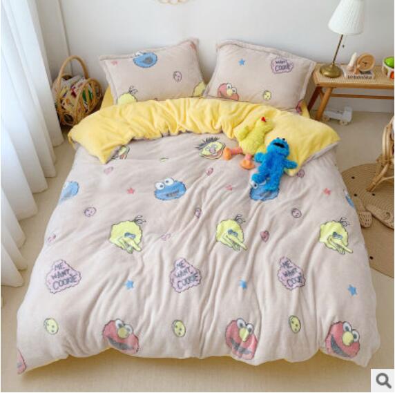 3D Pink Sesame Street 30123 Bed Pillowcases Quilt