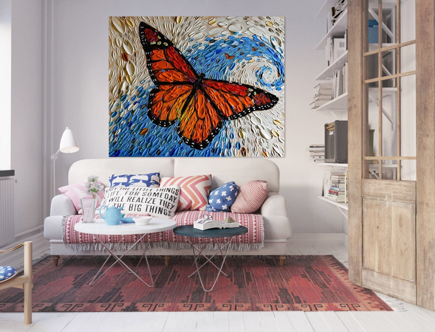 3D Painted Butterfly 029 Dena Tollefson Wall Sticker Wallpaper AJ Wallpaper 2