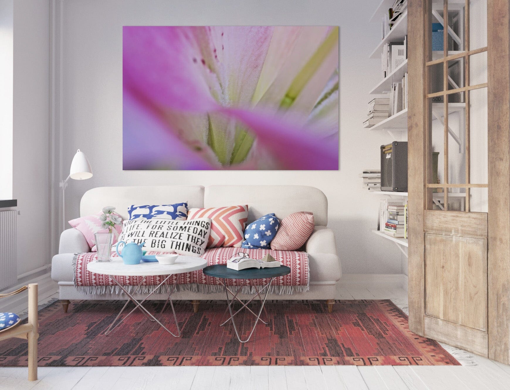 3D Purple Flowers 008 Kathy Barefield Wall Sticker Wallpaper AJ Wallpaper 2