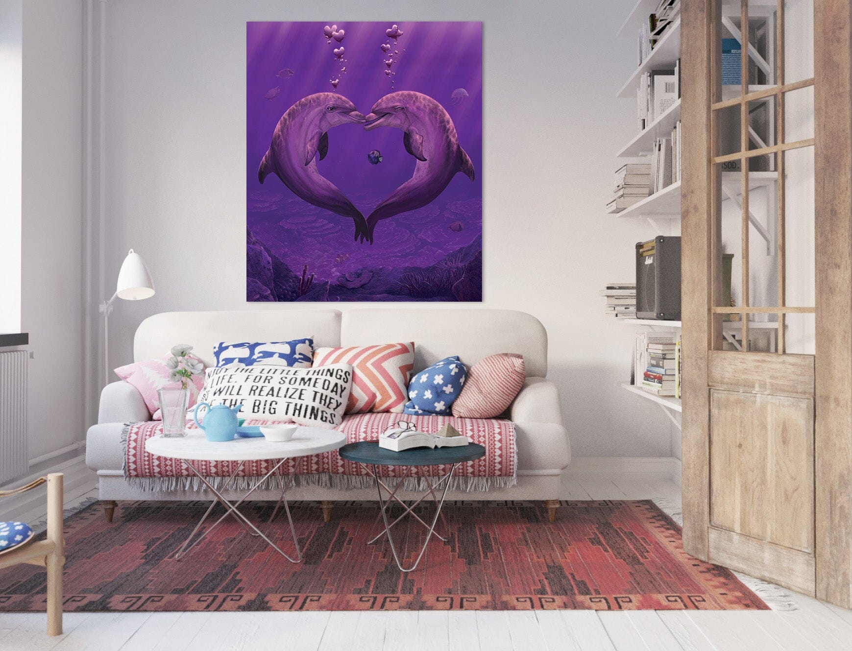 3D Sea Of Hearts Def 067 Vincent Hie Wall Sticker Wallpaper AJ Wallpaper 2