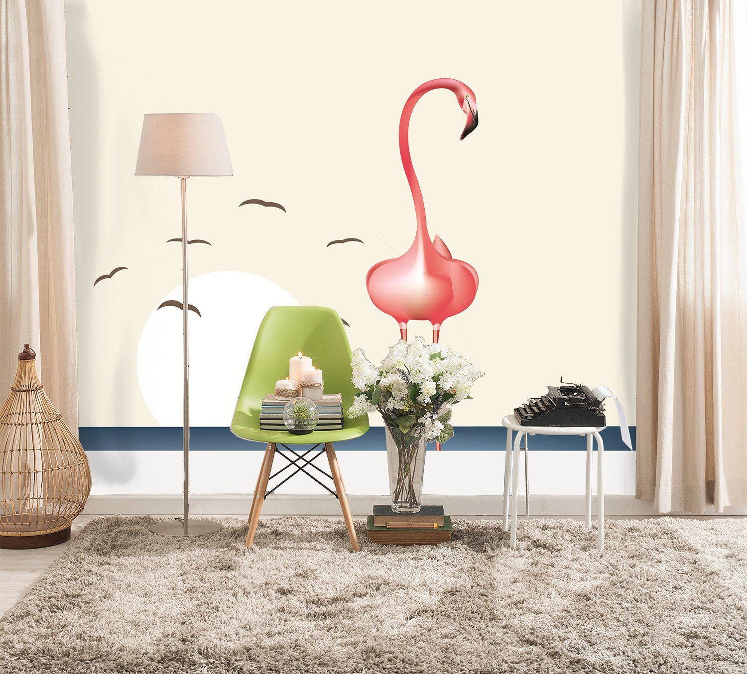 Red Pretty Swan 782 Wallpaper AJ Wallpaper