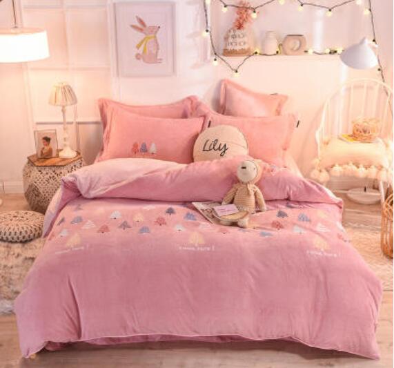 3D Pink Tree 20071 Bed Pillowcases Quilt