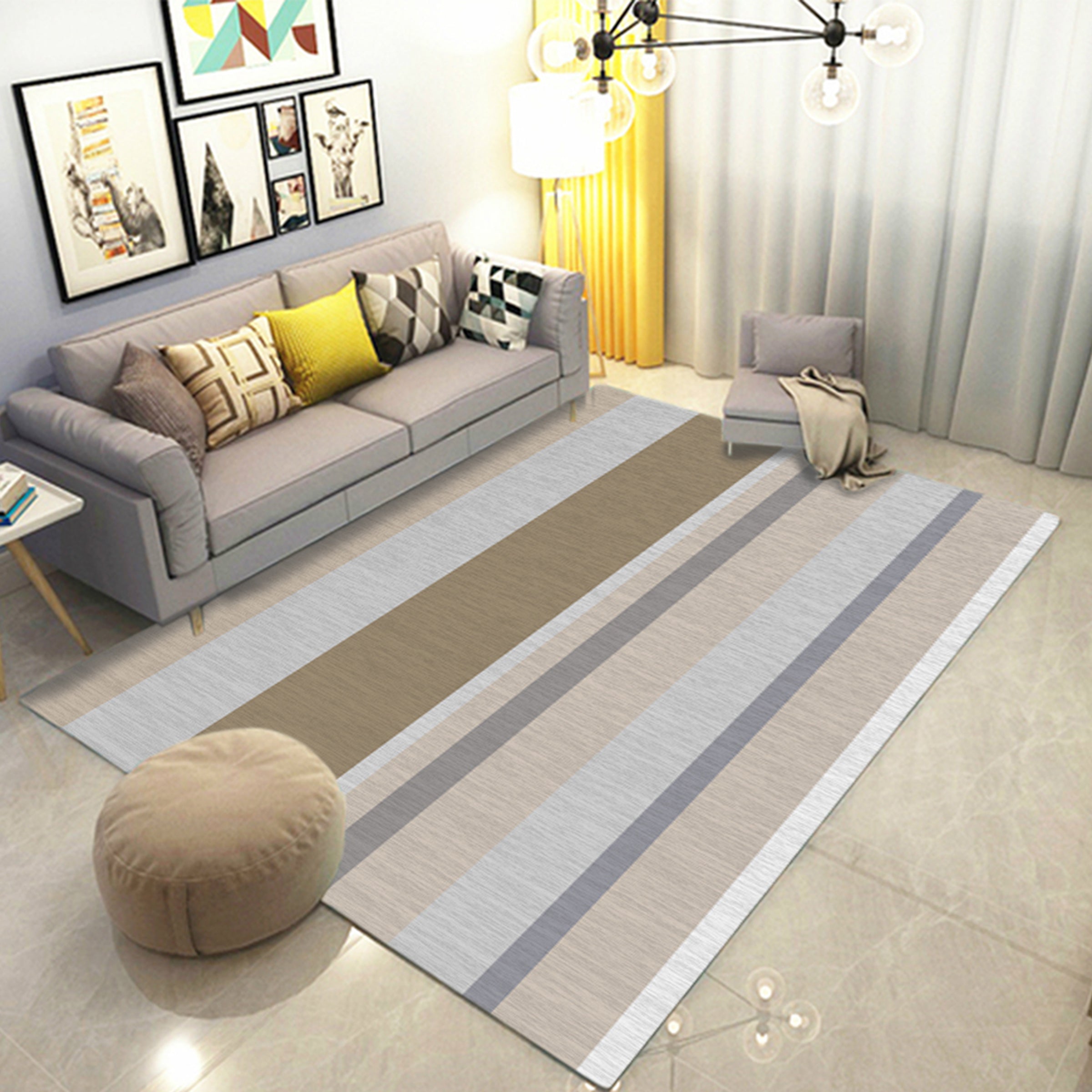 3D Color Stripe WG261 Non Slip Rug Mat Mat AJ Creativity Home