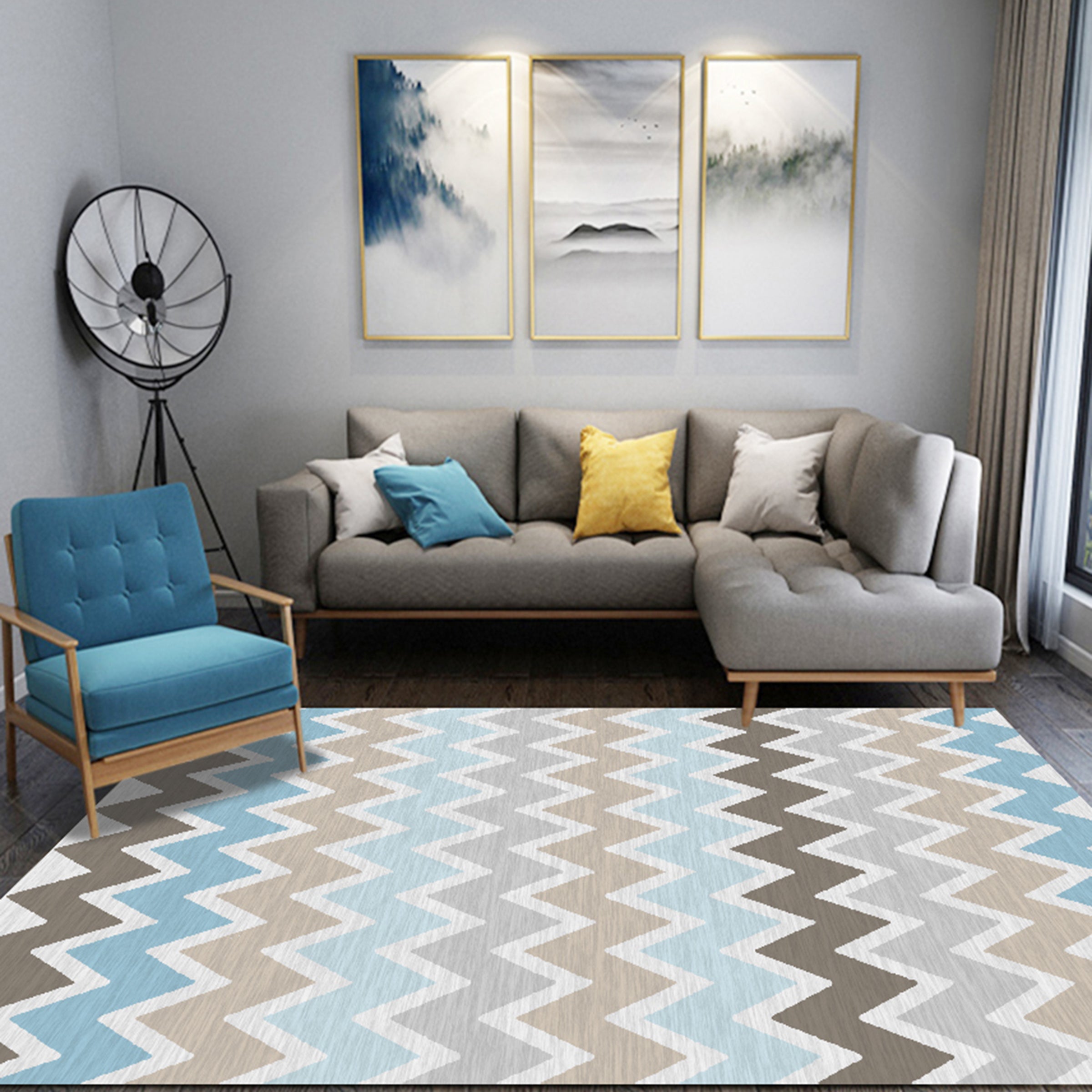 3D Color Pattern WG268 Non Slip Rug Mat Mat AJ Creativity Home