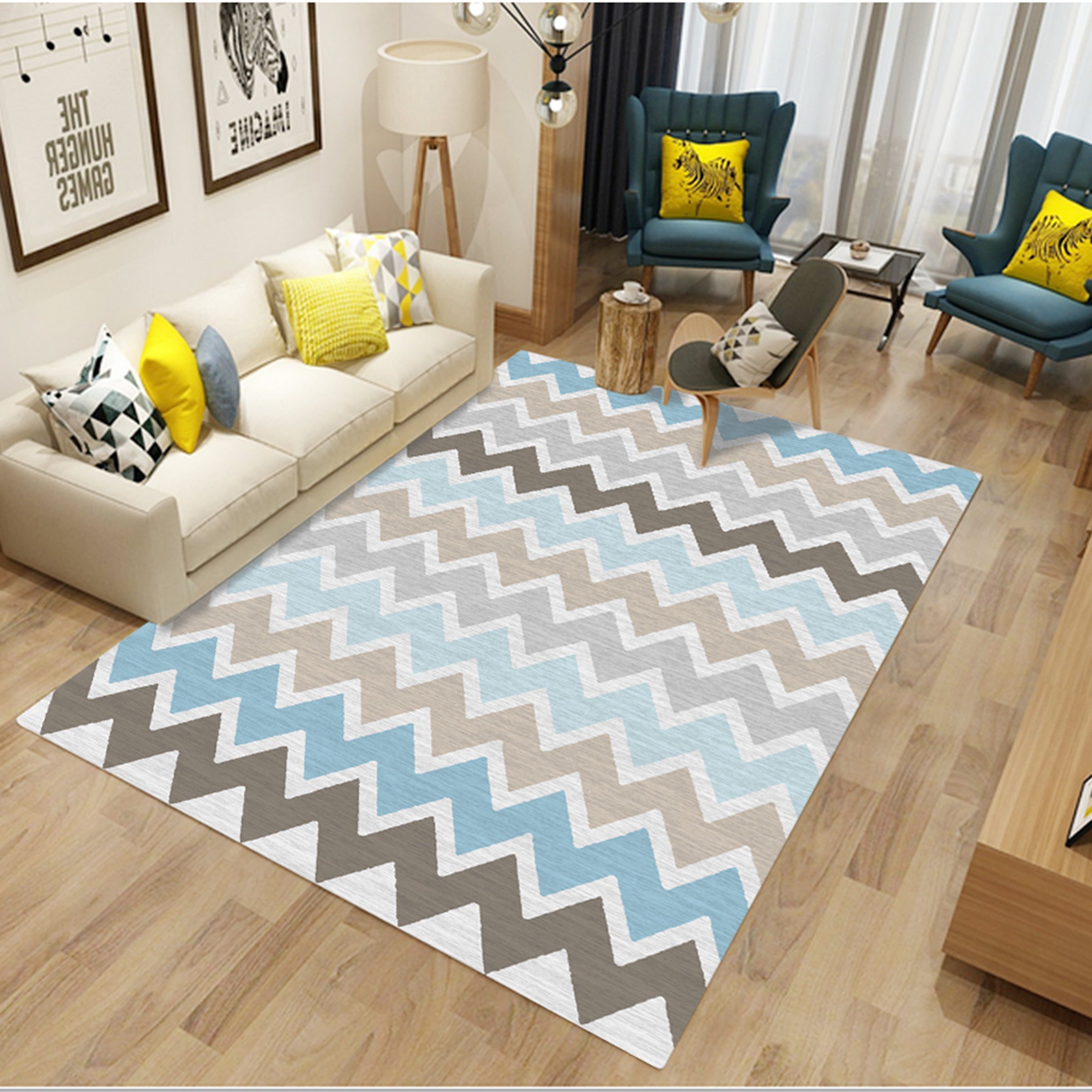 3D Color Pattern WG268 Non Slip Rug Mat Mat AJ Creativity Home