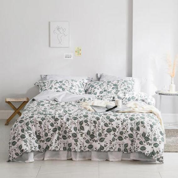 3D Leaf Pattern 13171 Bed Pillowcases Quilt