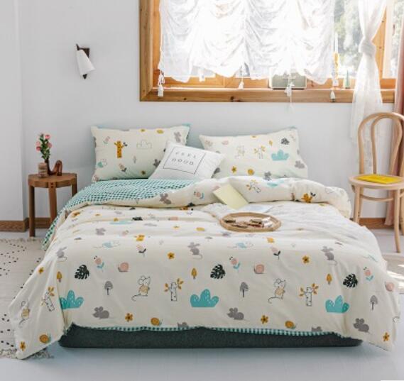 3D Little Mouse Grass 17070 Bed Pillowcases Quilt