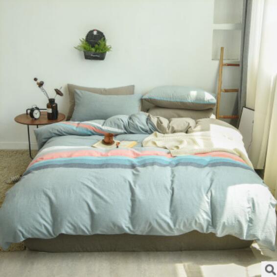 3D Light Green Colored Horizontal Bars 15038 Bed Pillowcases Quilt
