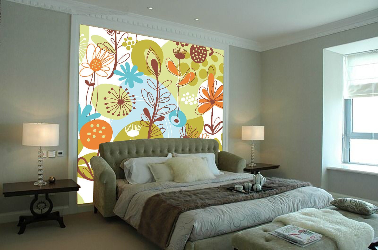 Colorful Flowers Patterns Wallpaper AJ Wallpaper