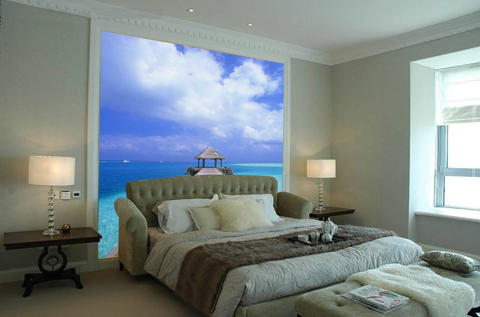 Sea Wood Pavilion Wallpaper AJ Wallpaper