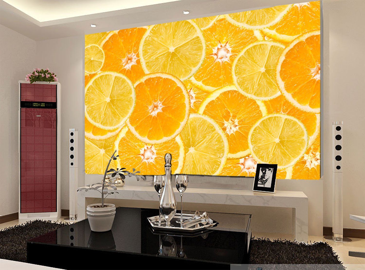3D Orange Slices 105 Wallpaper AJ Wallpaper