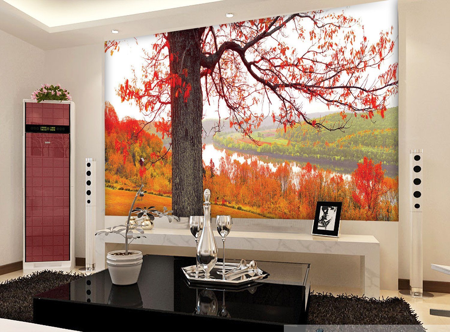 3D Red Maple Tree 123 Wallpaper AJ Wallpaper 2