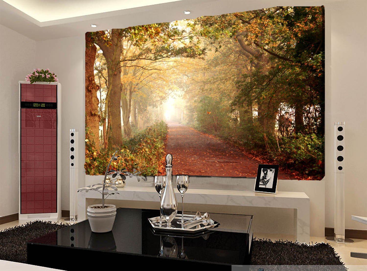 Tree-lined Trail Wallpaper AJ Wallpaper