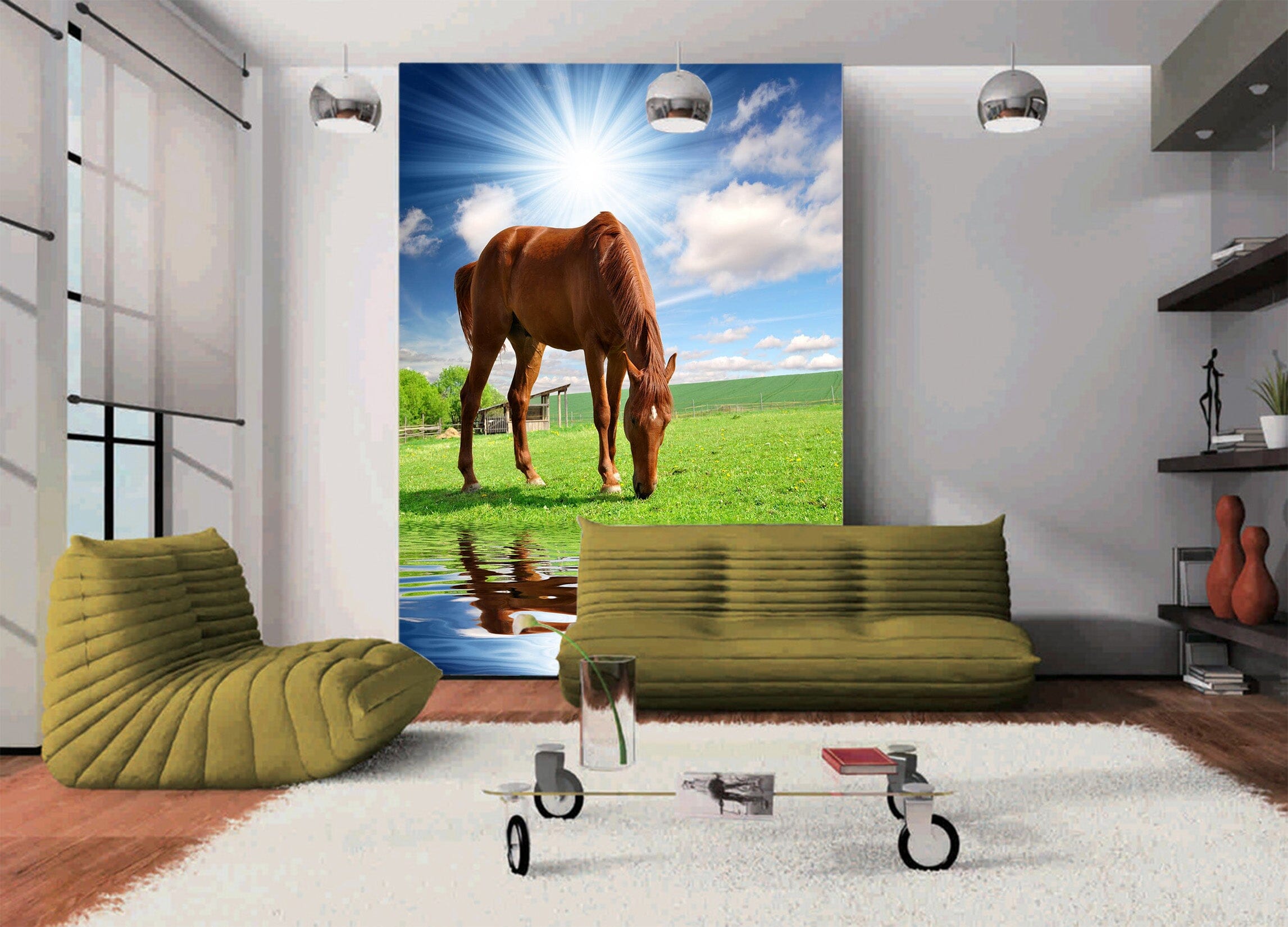 3D Prairie Horse 1092 Wall Murals Wallpaper AJ Wallpaper 2