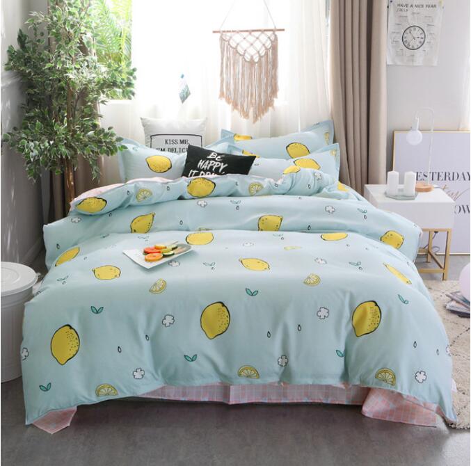 3D Mint Base Lemon 13079 Bed Pillowcases Quilt