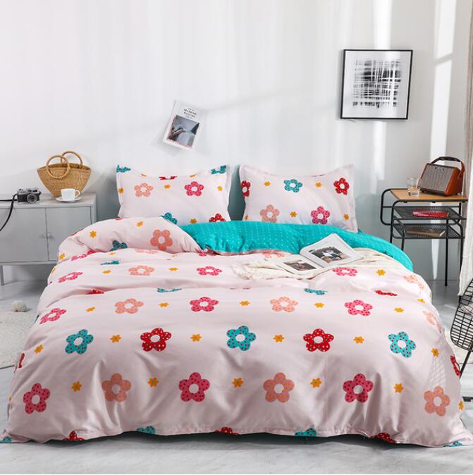 3D Pink Green Flower 12088 Bed Pillowcases Quilt