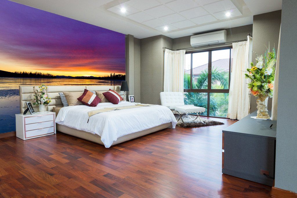 3D Sunrise Purple Sky 587 Wallpaper AJ Wallpaper