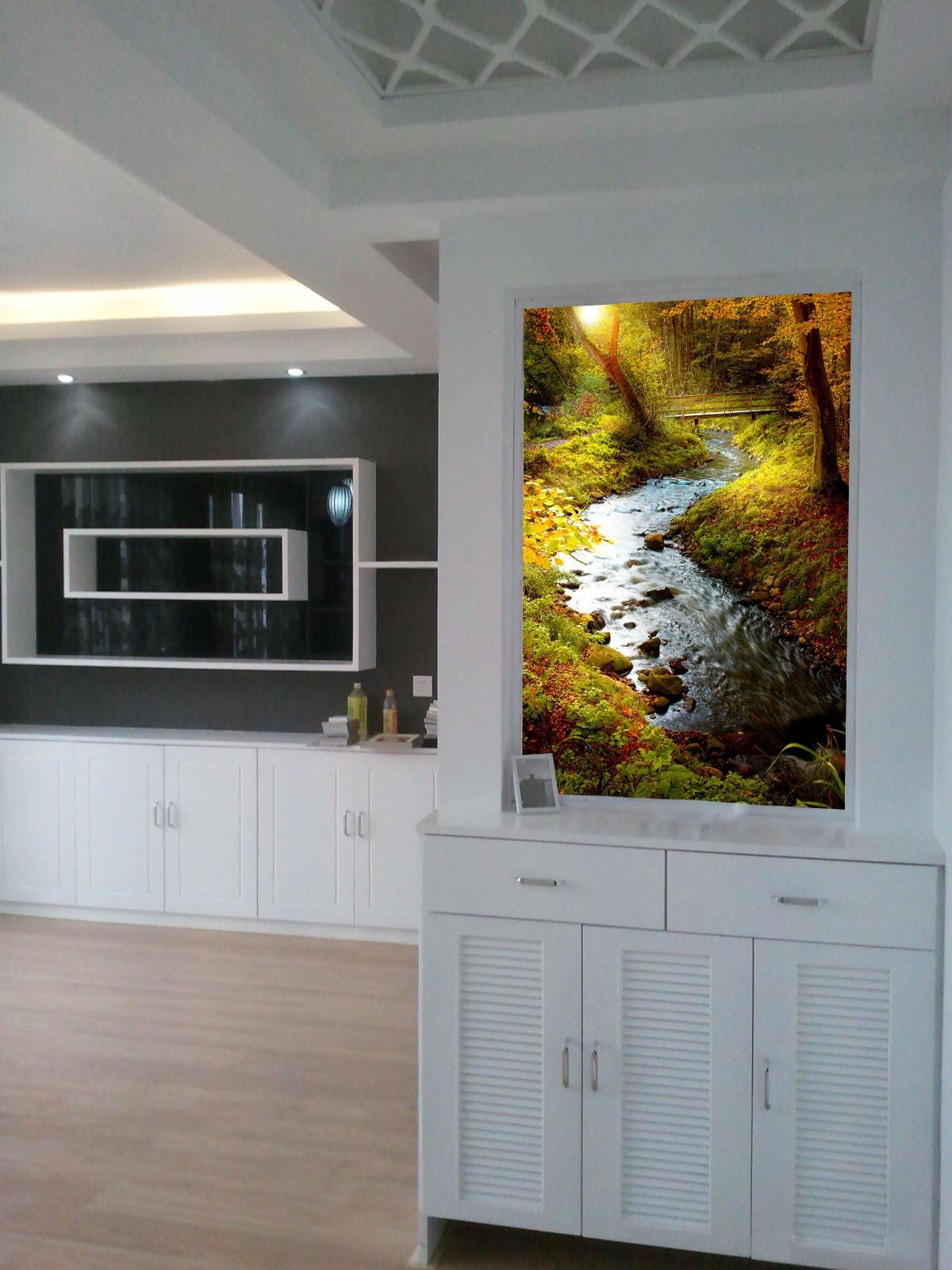 Forest Winding Stream Wallpaper AJ Wallpaper