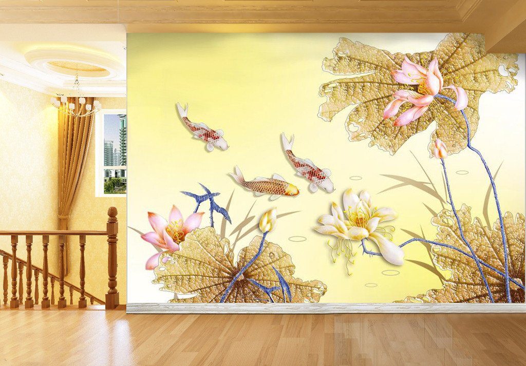 Swimming Fish And Louts 75 Wallpaper AJ Wallpaper 1