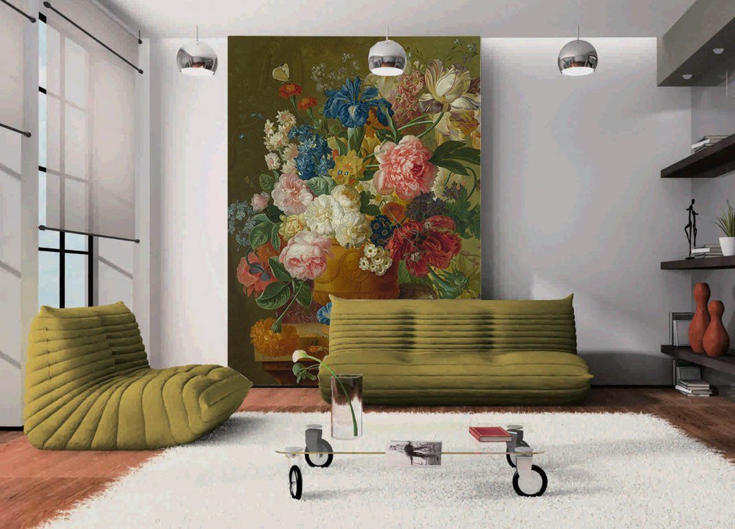 Various Flowers Vase Wallpaper AJ Wallpaper