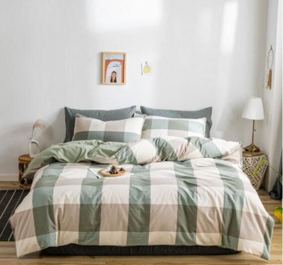 3D Green Lattice 15049 Bed Pillowcases Quilt