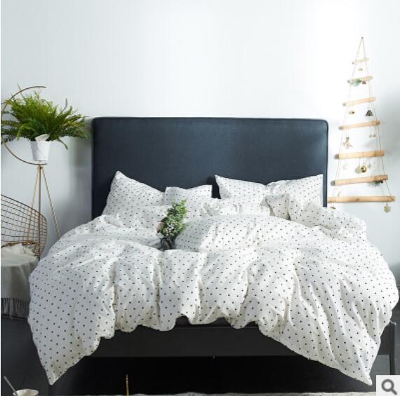 3D White Dots 17179 Bed Pillowcases Quilt