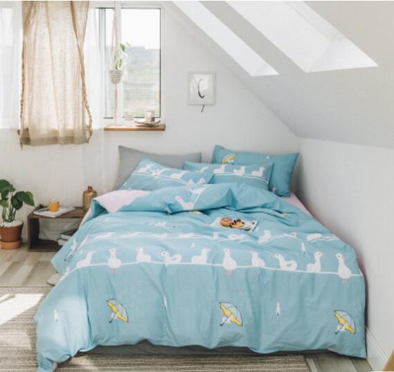 3D Umbrella Duck 20232 Bed Pillowcases Quilt