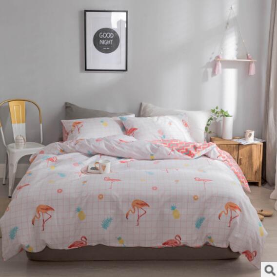 3D Flamingo 40086 Bed Pillowcases Quilt