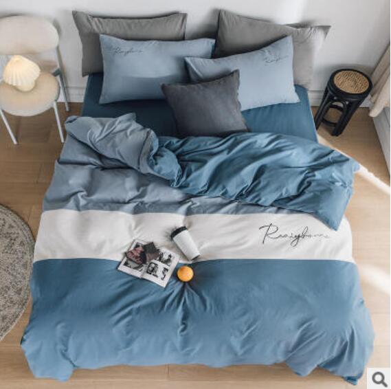 3D Blue White Bars 30069 Bed Pillowcases Quilt