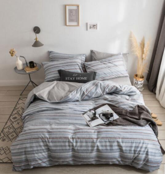 3D Grey Stripes 15075 Bed Pillowcases Quilt