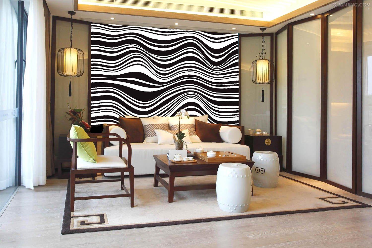 Black And White Stripes Wallpaper AJ Wallpaper