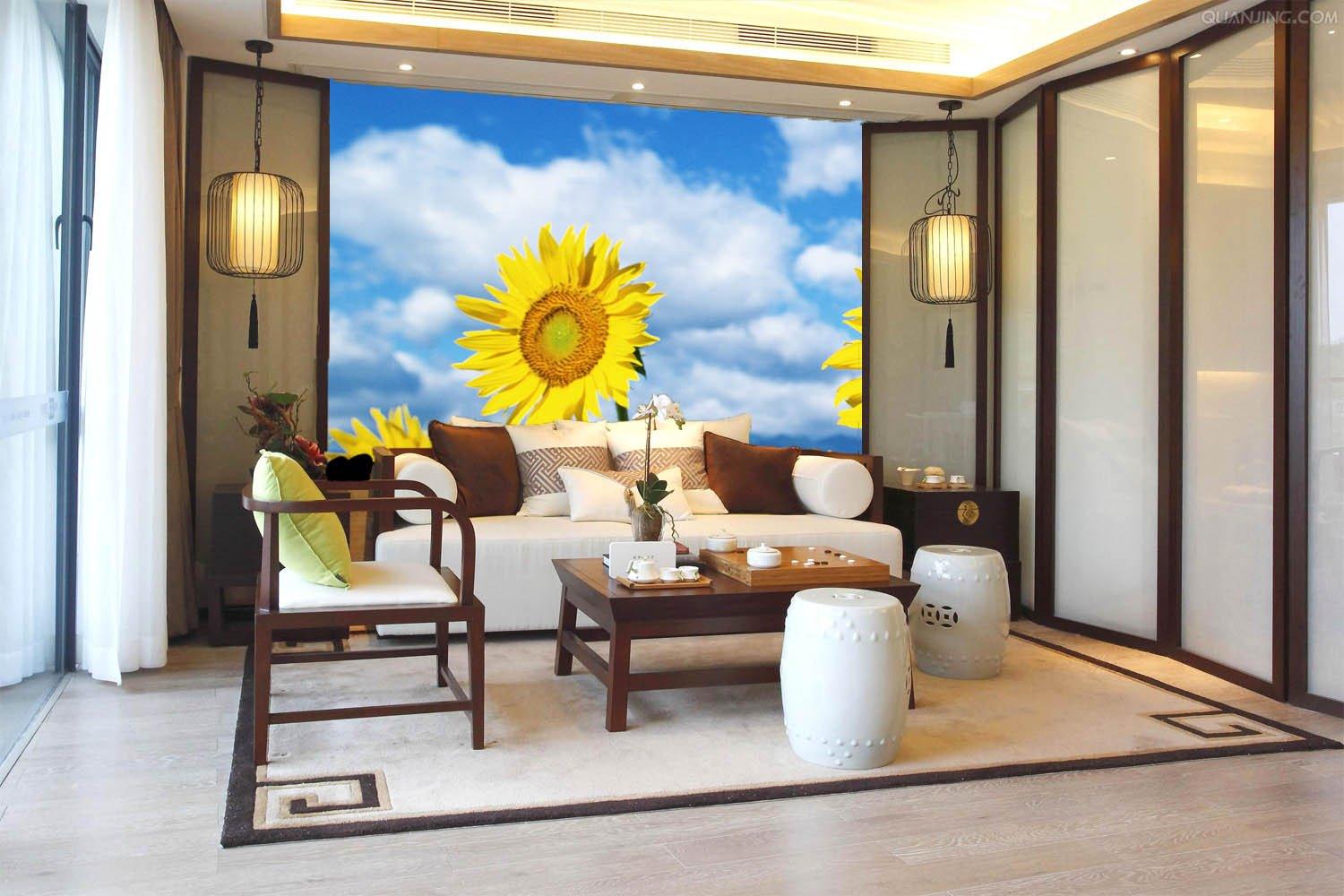 Bright Sunflowers 4 Wallpaper AJ Wallpaper