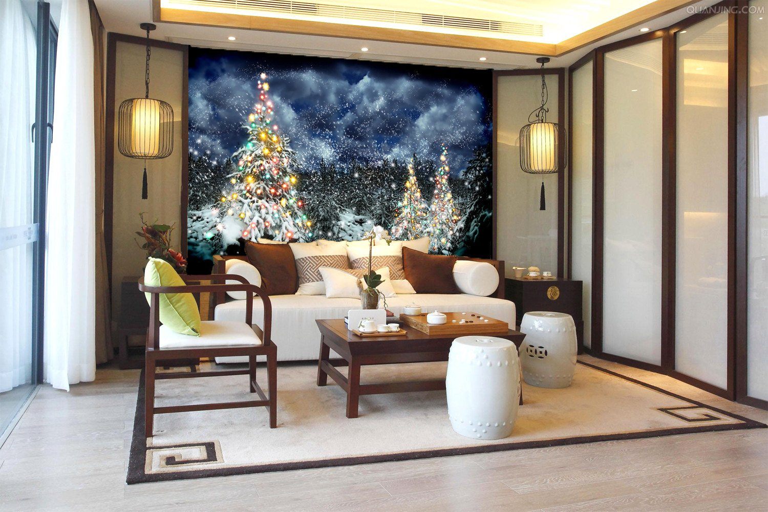 Christmas Trees Wallpaper AJ Wallpaper