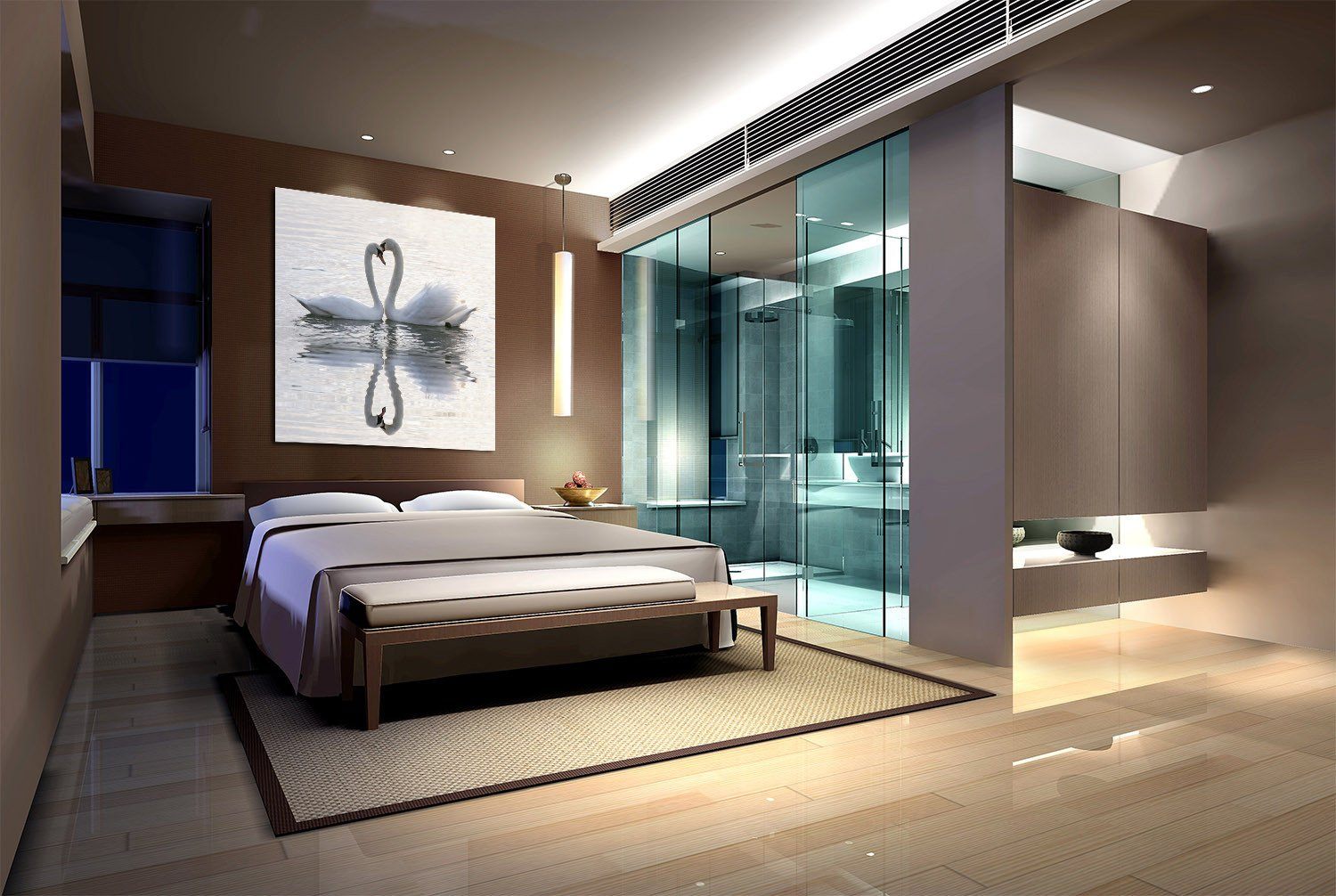 Embraced Swans Wallpaper AJ Wallpaper