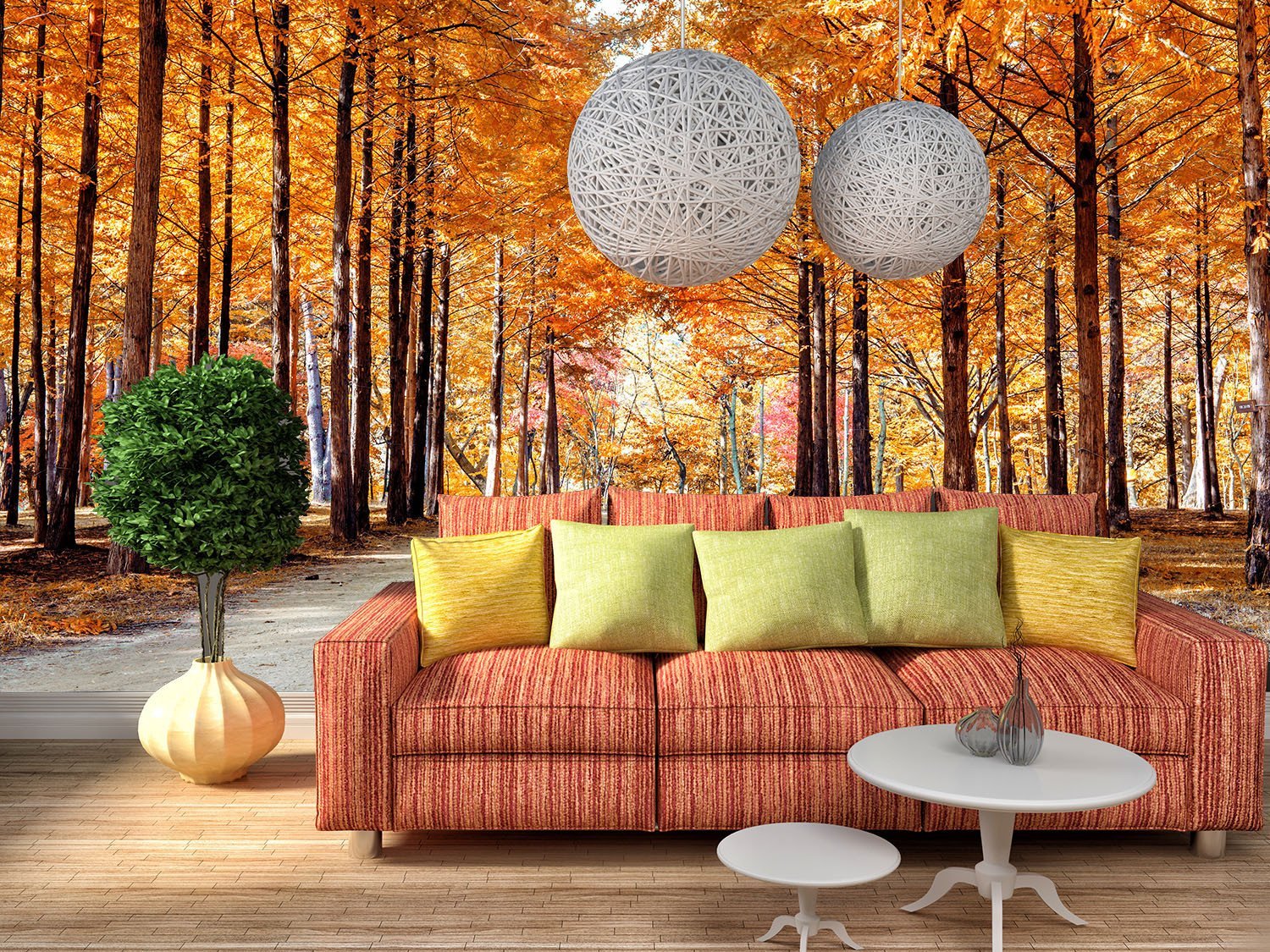 Straight Trees 3 Wallpaper AJ Wallpaper