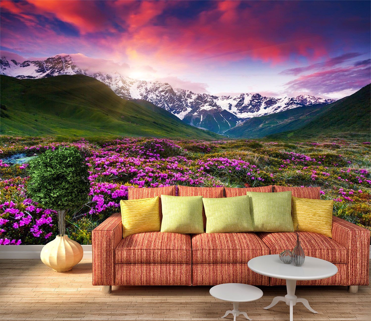 3D Lavender Manor Fields 64 Wallpaper AJ Wallpaper