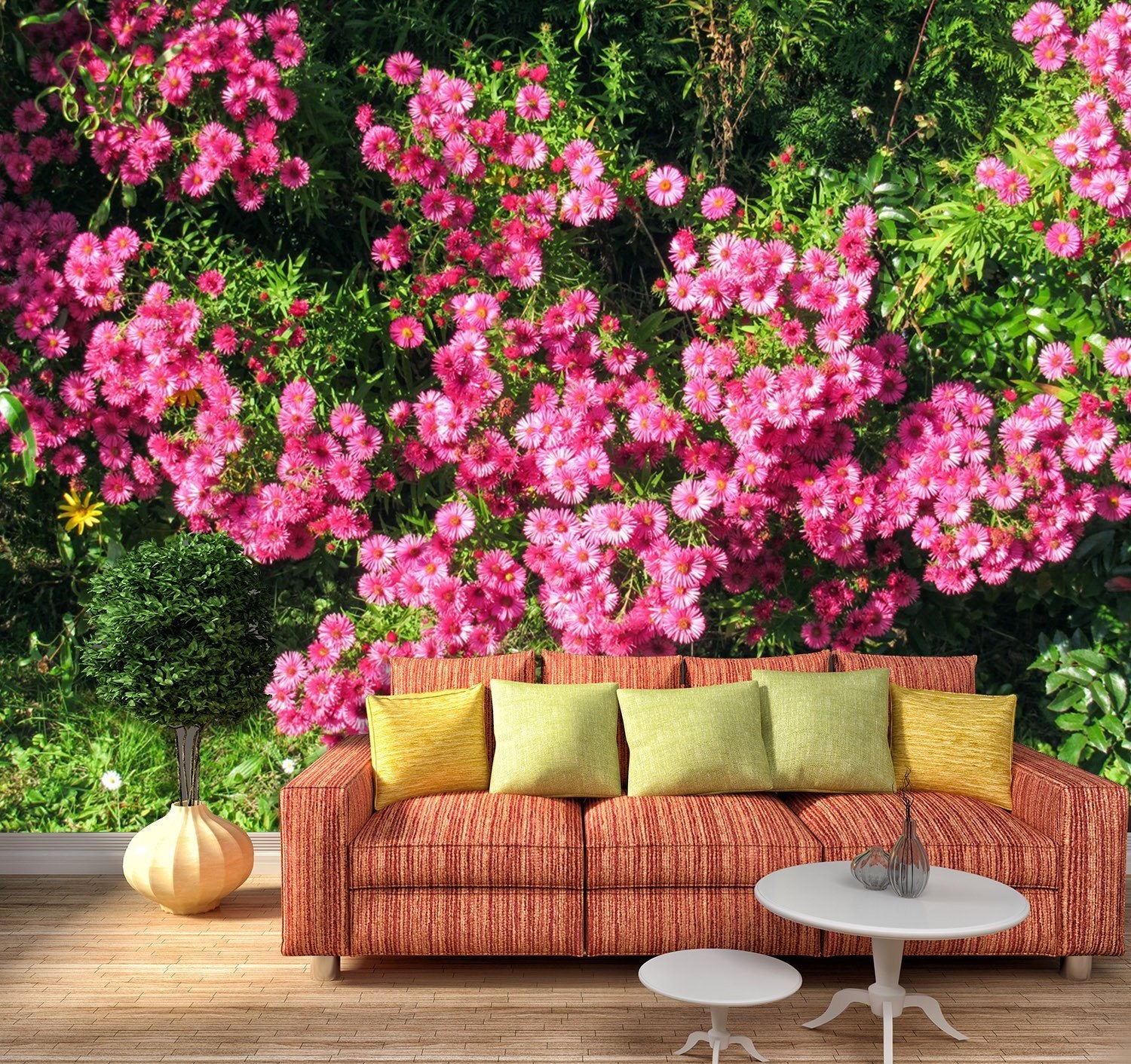 3D Pink Flowers 865 Wallpaper AJ Wallpaper