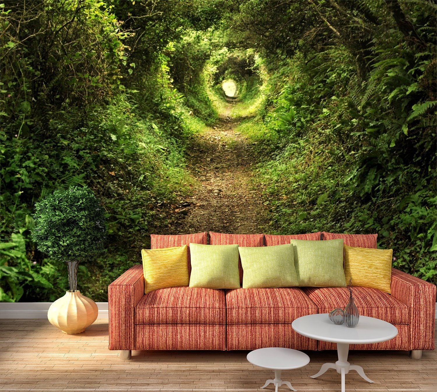 3D Plants Cave Muddy Path 765 Wallpaper AJ Wallpaper