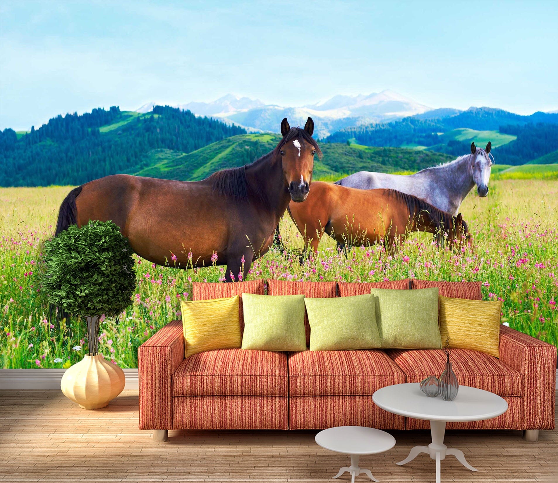 3D Prairie Horse 1064 Wall Murals Wallpaper AJ Wallpaper 2