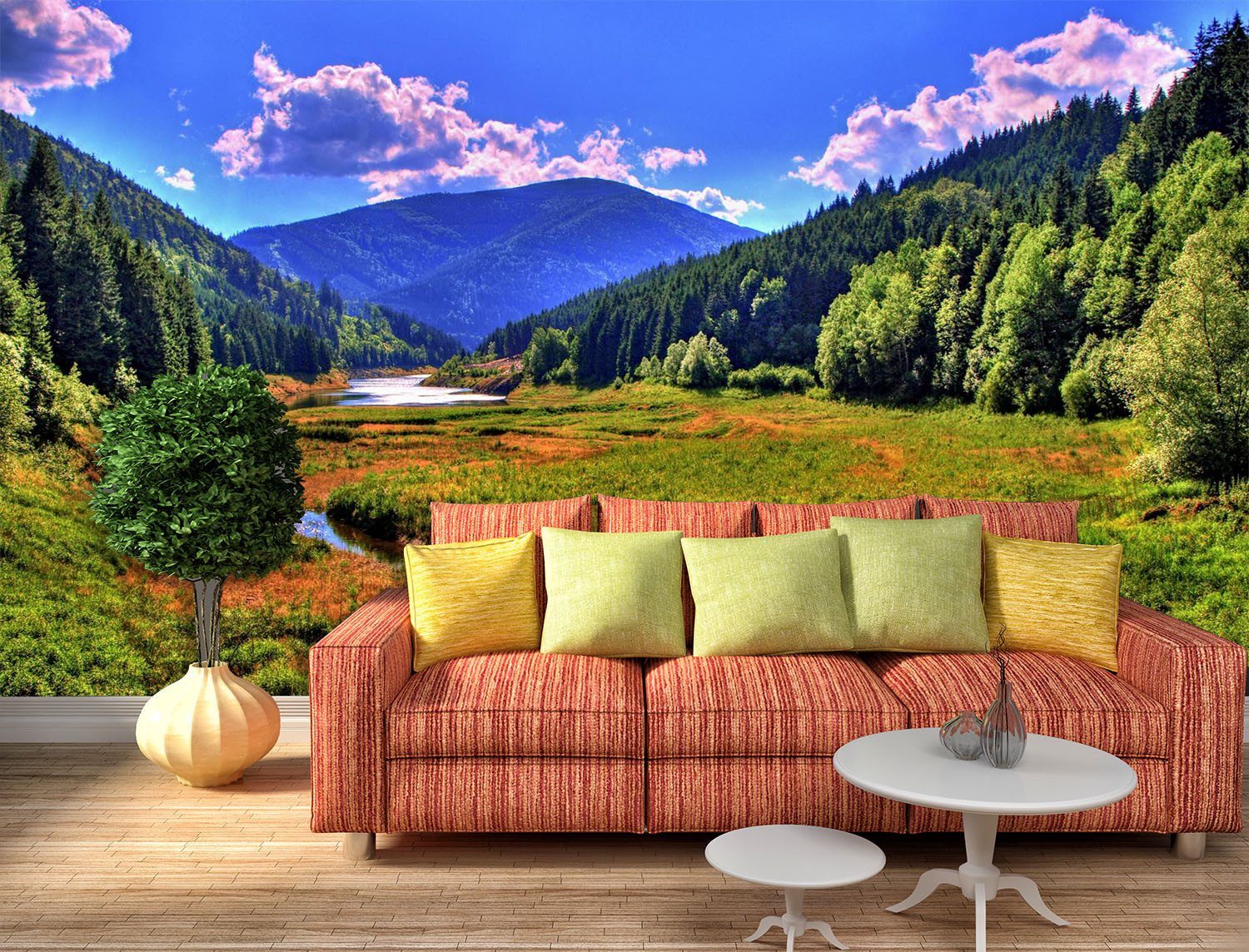 3D Prairie Trees Blue Sky 72 Wallpaper AJ Wallpaper