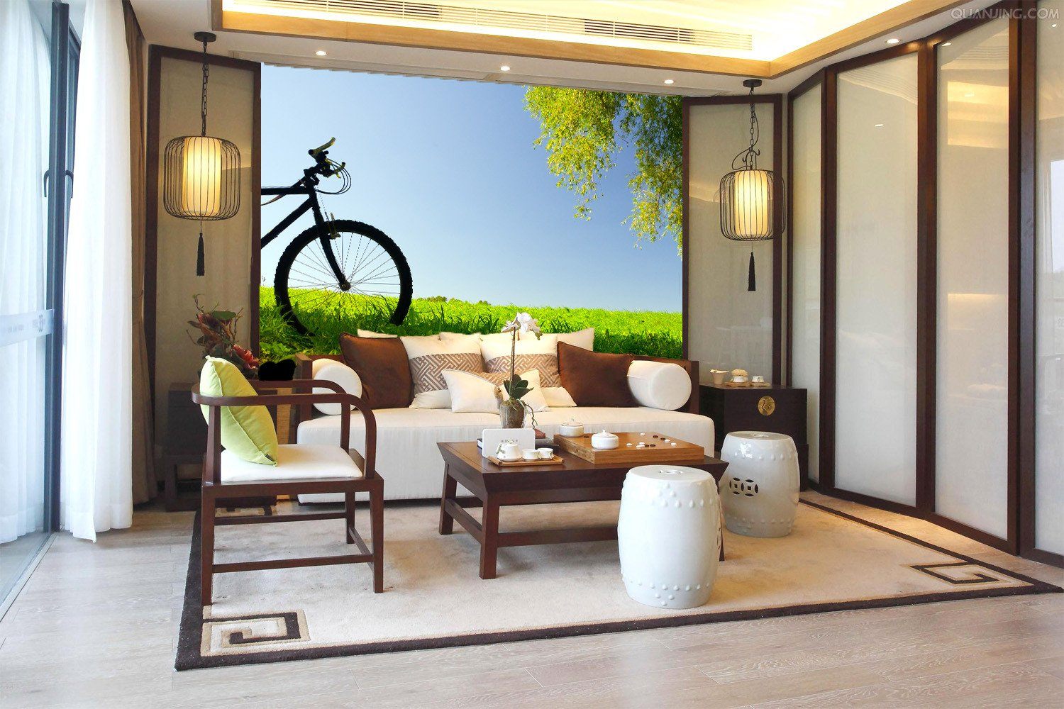 Grassland Bike Wallpaper AJ Wallpaper