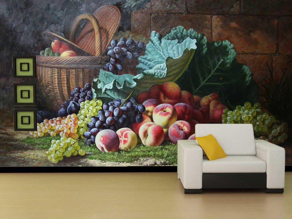 Peaches And Grapes Wallpaper AJ Wallpaper 2