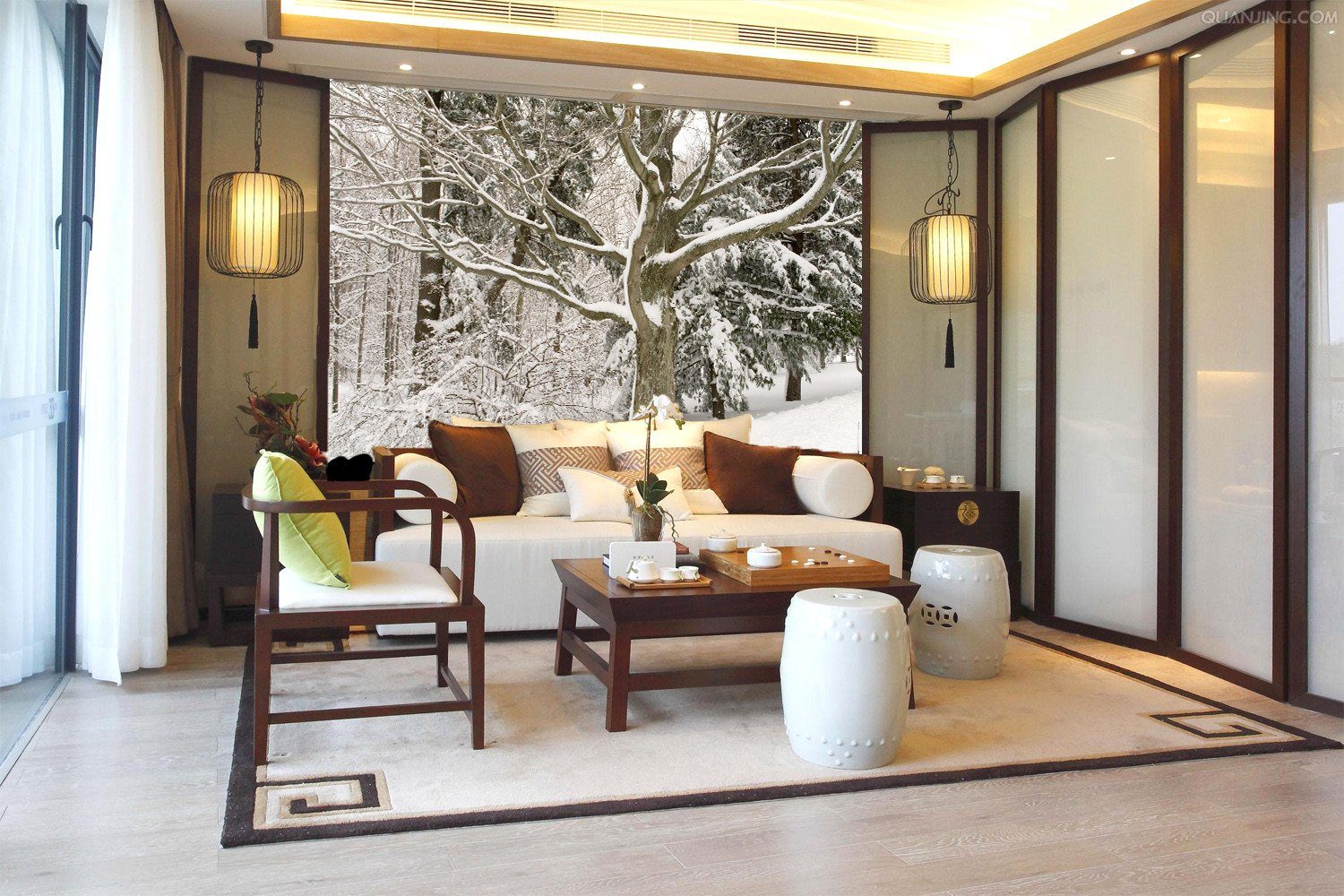 Snowed Forest Wallpaper AJ Wallpaper