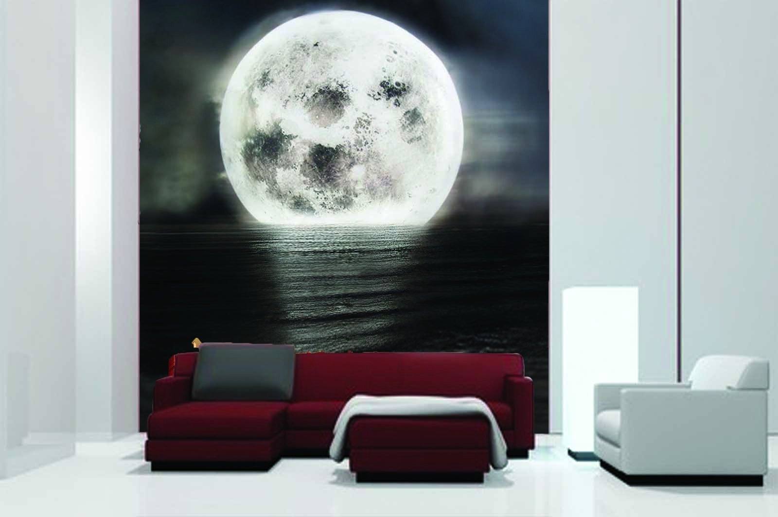 Sea Full Moon 1 Wallpaper AJ Wallpaper