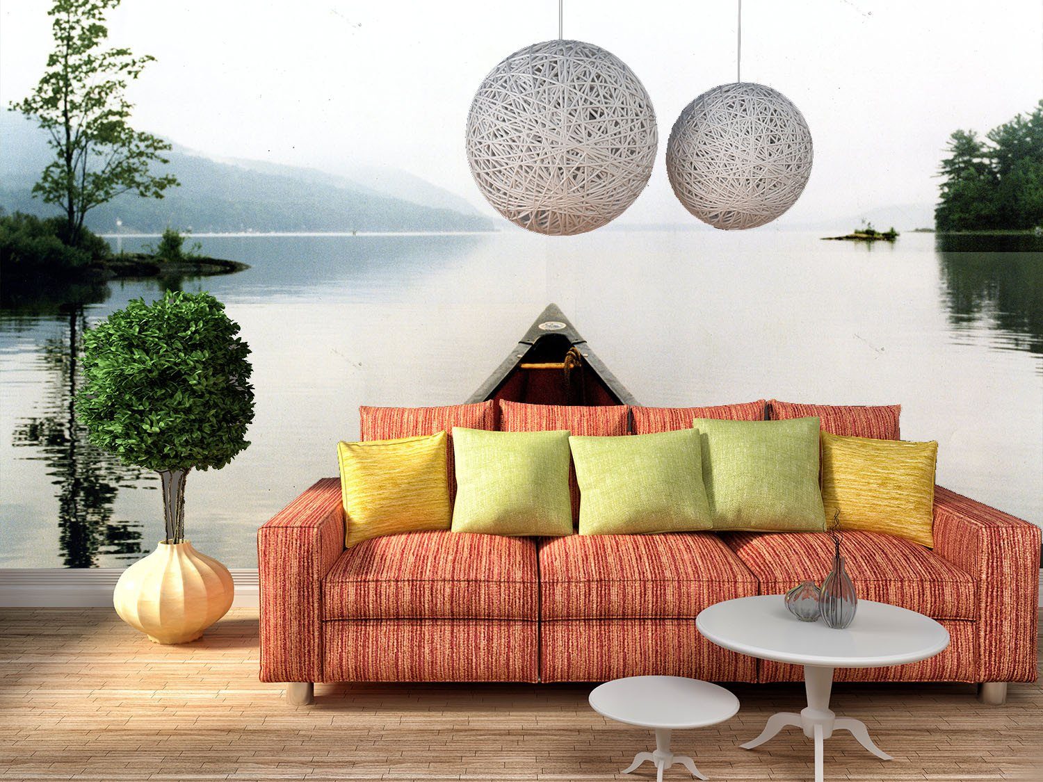 Rowing On Lake Wallpaper AJ Wallpaper