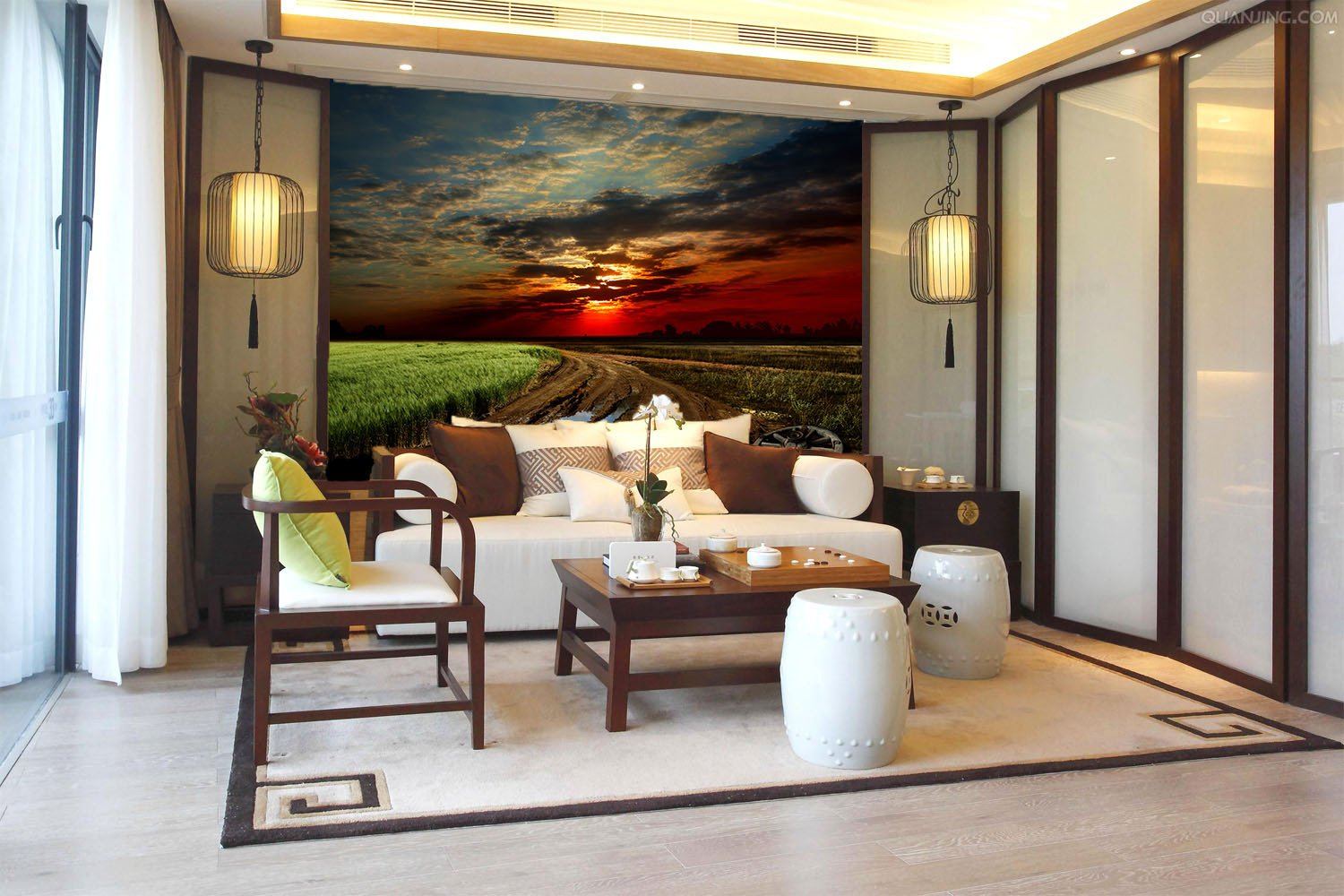 Country Sunset Wallpaper AJ Wallpaper