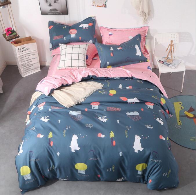 3D Bear Mushroom 12186 Bed Pillowcases Quilt
