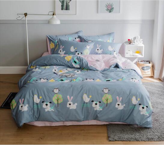 3D Puppy Rabbit 20221 Bed Pillowcases Quilt