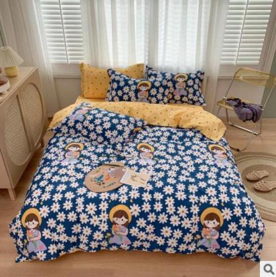 3D Flower Girl 40158 Bed Pillowcases Quilt