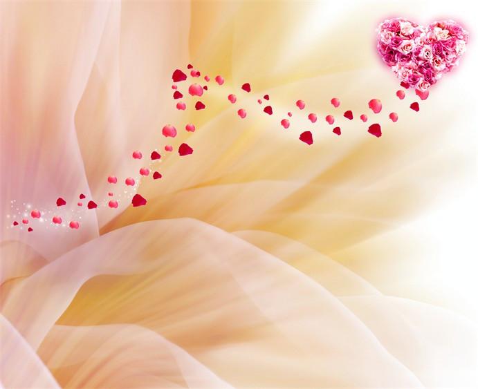 Flying Hearts Wallpaper AJ Wallpaper